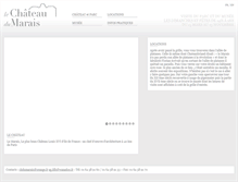 Tablet Screenshot of chateaudumarais.com
